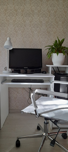 Компьютерный стол Джаз-24 левый дуб молочный фото покупателя 97