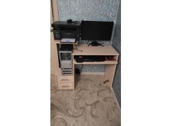 Компьютерный стол Джаз-24 левый белый фото покупателя 120