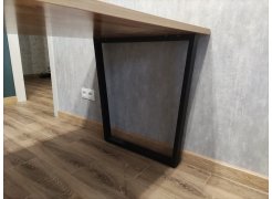 Стол Лота Лофт 140 25 мм черный матовый / бетон фото покупателя 544