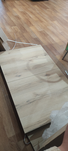 Стол Лота Лофт 140 25 мм черный матовый / бетон фото покупателя 1021