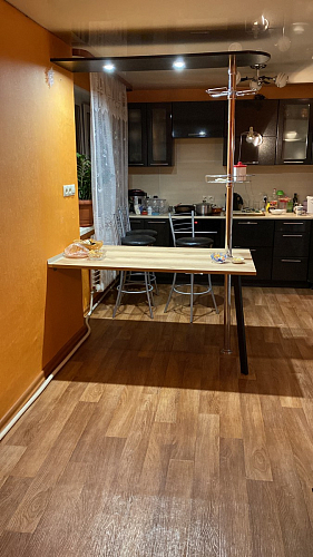 Стол Тринити Лофт 120 32 мм дуб галифакс табако / черный матовый фото покупателя 324