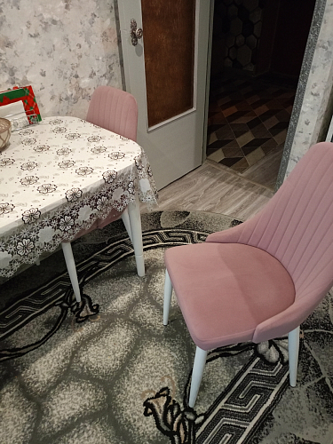 Стул на металлокаркасе Kora light blue / white фото покупателя 376