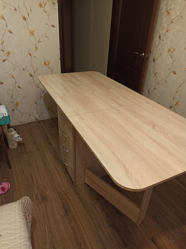 Стол-книжка Глория 606 М с ящиками дуб сонома фото покупателя 108