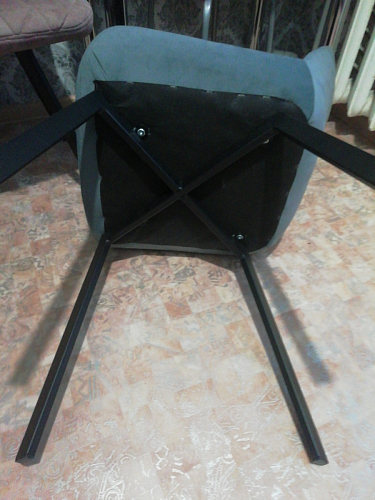 Стул на металлокаркасе Челси К крутящийся бирюзовый / черный фото покупателя 186