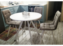 Стул на металлокаркасе Чилли горчичный / белый фото покупателя 705