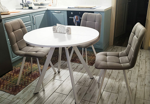 Стул на металлокаркасе Чилли темно-серый / черный каркас фото покупателя 705