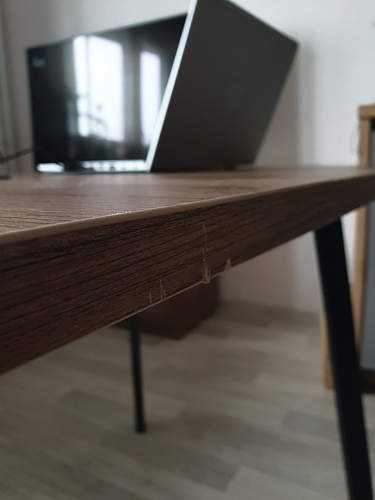 Стол Тринити Лофт 120 32 мм дуб галифакс табако / черный матовый фото покупателя 225