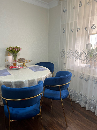 Стул на металлокаркасе Kamelia зеленый / золото фото покупателя 26