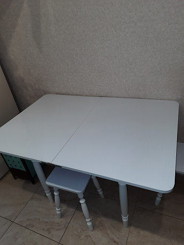 Стол Брентон с ящиком белый фото покупателя 5