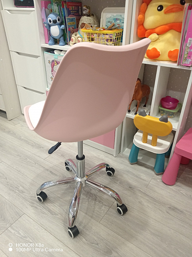 Компьютерное кресло Kolin с подушкой clear / white фото покупателя 398
