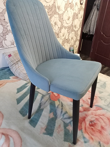 Стул на металлокаркасе Kora beige / black фото покупателя 100