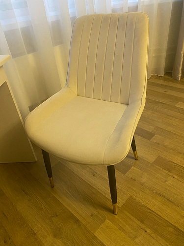 Стул на металлокаркасе Seda 1 latte / black / gold фото покупателя 70