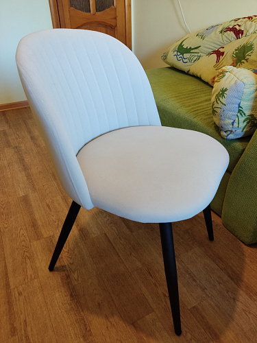 Стул на металлокаркасе Gabi green / black / silver фото покупателя 110