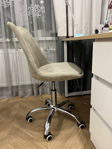 Компьютерное кресло Kolin с подушкой clear / white фото покупателя 380