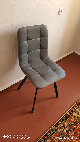 Стул на металлокаркасе Чилли К кирпичный / черный фото покупателя 659