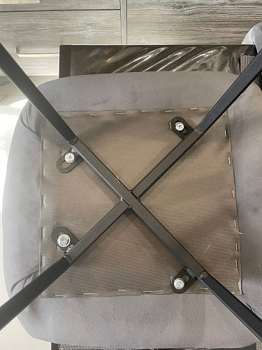 Стул на металлокаркасе Чилли К черный / зеленый фото покупателя 18