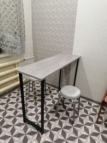 Барная стойка Дилан Лофт 120х50х90 бетон фото покупателя 92