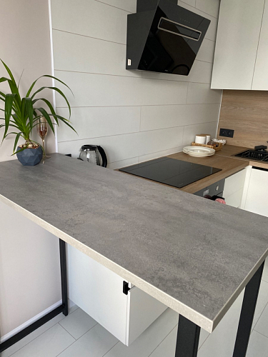 Барная стойка Дилан Лофт 120х60х110 бетон фото покупателя 121