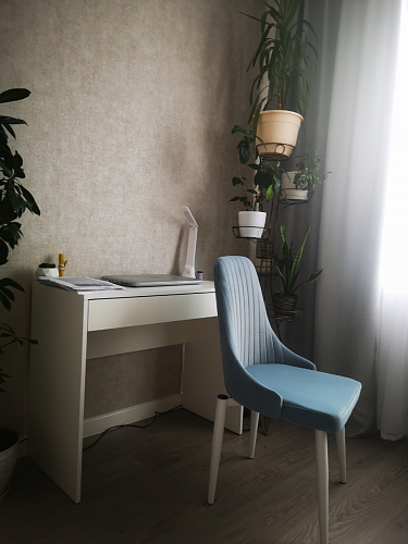 Стул на металлокаркасе Kora dark gray / black фото покупателя 33