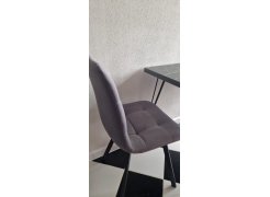 Стул на металлокаркасе Чилли светло-серый / черный фото покупателя 657