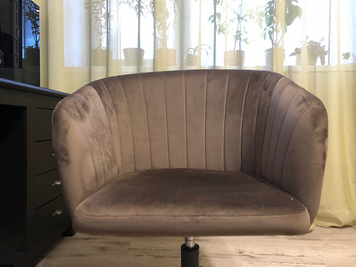 Компьютерное кресло Тибо светло-коричневый / белый фото покупателя 84