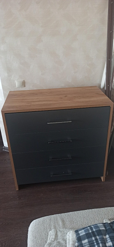 Комод Тхан дуб крафт золотой / антрацит фото покупателя 3