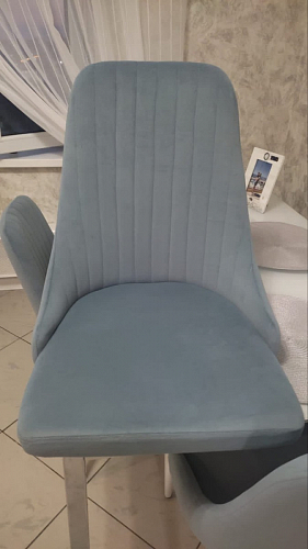 Стул на металлокаркасе Kora light purple / black фото покупателя 153