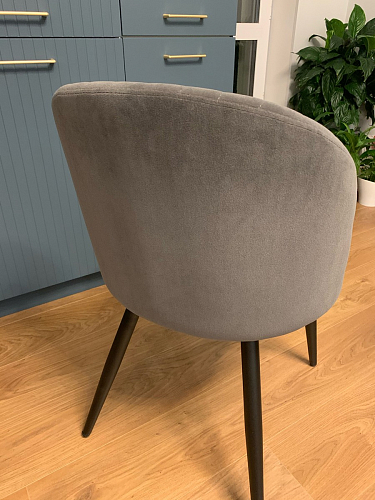 Стул на металлокаркасе Gabi 1 темно-серый / черный фото покупателя 338