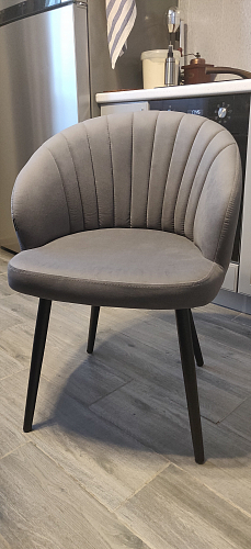 Стул на металлокаркасе Бэнбу velutto 05 / белый фото покупателя 6