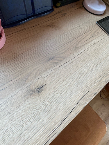 Письменный стол Фред Лофт дуб делано светлый / белый матовый фото покупателя 13