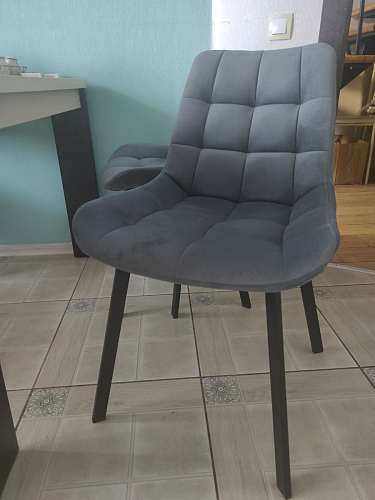 Стул на металлокаркасе Челси бежевый / белый каркас фото покупателя 98