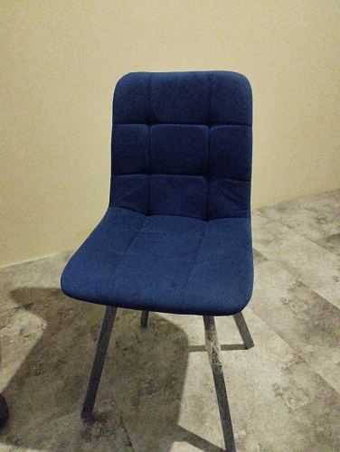 Стул на металлокаркасе Чилли К черный / зеленый фото покупателя 45