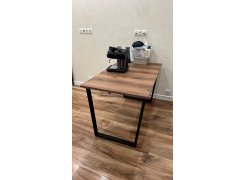 Стол Лота Лофт 120 25 мм дуб делано темный / черный матовый фото покупателя 754