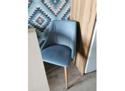 Стул на металлокаркасе Morgan light blue / black фото покупателя 17