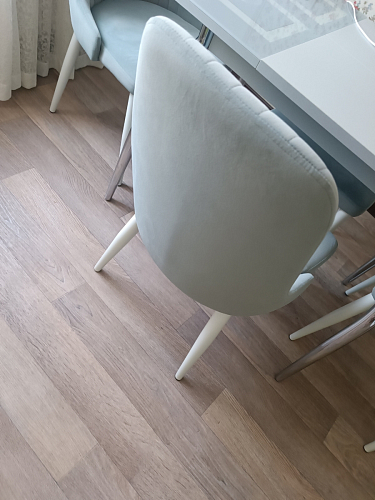 Стул на металлокаркасе Kora light blue / white фото покупателя 268