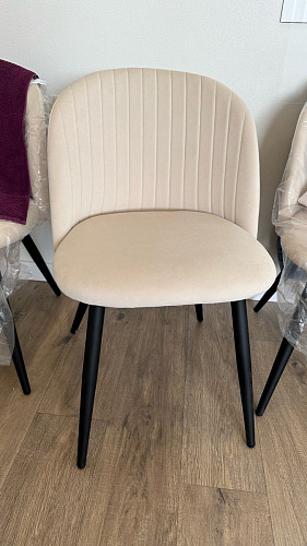 Стул на металлокаркасе Gabi latte / gold / black фото покупателя 514