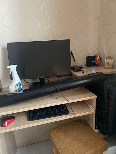 Компьютерный стол Джаз-24 правый дуб сонома фото покупателя 99