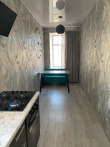 Стол Тринити Лофт 120 32 мм дуб галифакс табако / черный матовый фото покупателя 819