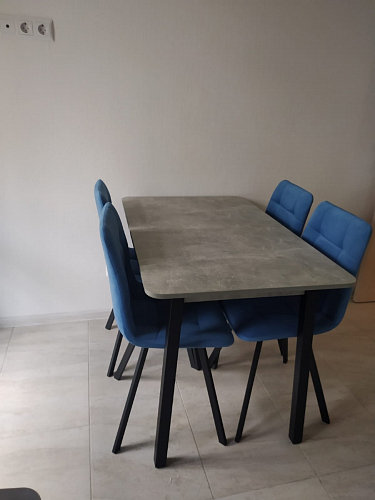 Стул на металлокаркасе Чилли горчичный / черный фото покупателя 230