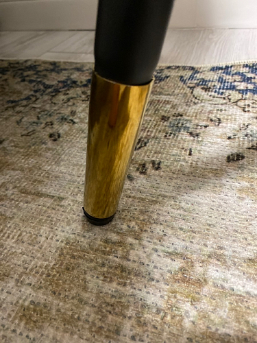 Стул на металлокаркасе Gabi 1 light purple / black / gold фото покупателя 134