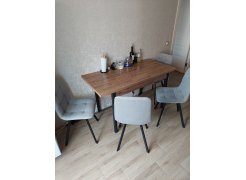 Стул на металлокаркасе Чилли светло-серый / черный фото покупателя 72