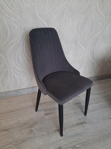 Стул на металлокаркасе Kora dark gray / black фото покупателя 240