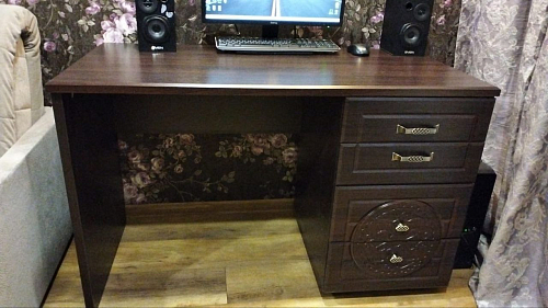 Витрина Монблан МБ-27К венге / орех шоколадный фото покупателя 3