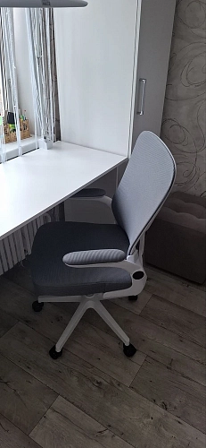 Компьютерное кресло Konfi blue / white фото покупателя 13