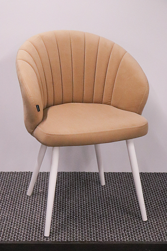 Стул на металлокаркасе Бэнбу velutto 05 / белый из шоурума 1