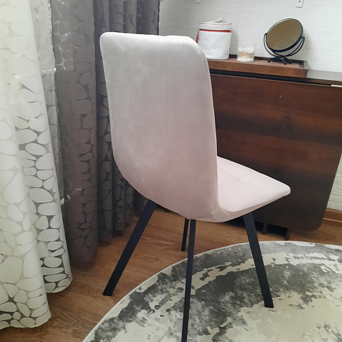 Стул на металлокаркасе Чилли бежевый / белый каркас фото покупателя 1379