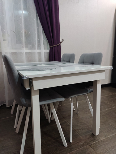 Стул на металлокаркасе Чилли зеленый / черный фото покупателя 900