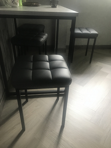 Табурет Байя кожзам d1 / черный матовый фото покупателя 7