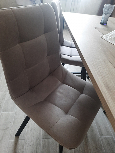 Стул на металлокаркасе Чилли зеленый / черный фото покупателя 828