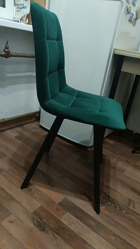 Стул на металлокаркасе Чилли синяя ткань / белый фото покупателя 1345